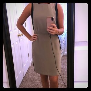 Brown and Black Loft Sheath Dress